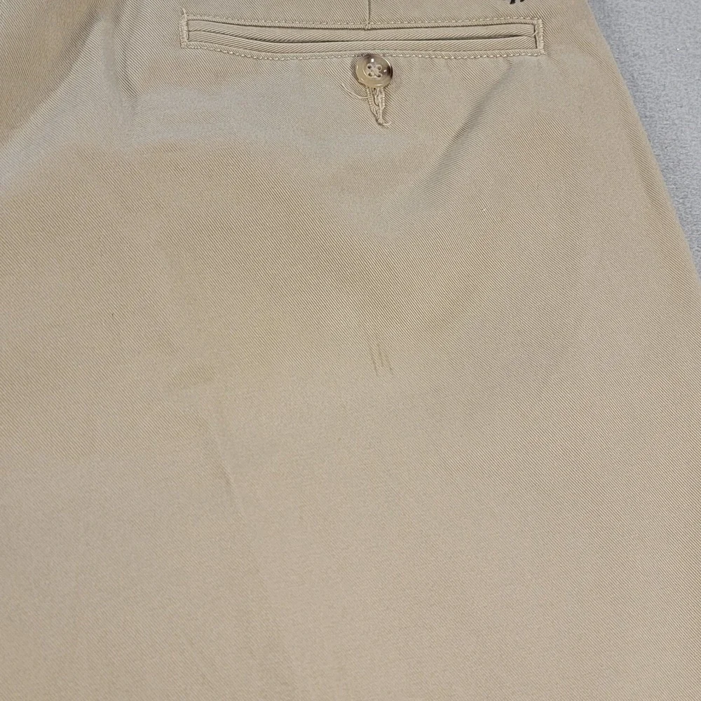 Polo Ralph Lauren Preston Pant Khaki Cuffed Chino Pants Tan Men's 32x28 Cotton